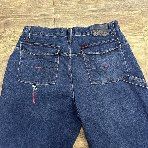 Fubu The Collection Circa XCII Denim Jeans Men Size 38 Baggy Loose y2k Grunge - Picture 8 of 11